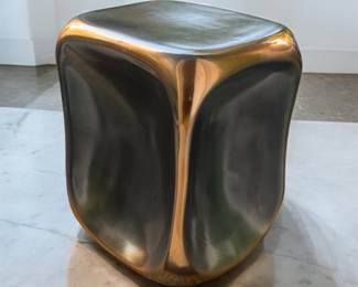 Global Views Formation Accent Table-Black/Gold