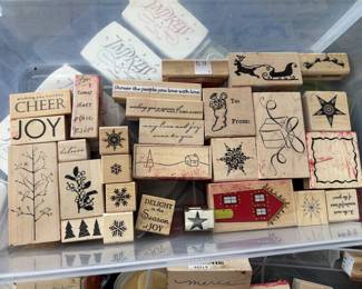 Large variety of crafting Rubber Stamps and Stamp Pads