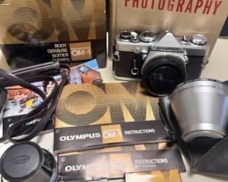 Olympus OM1, Olympus SM-2S Camera Adapter & More