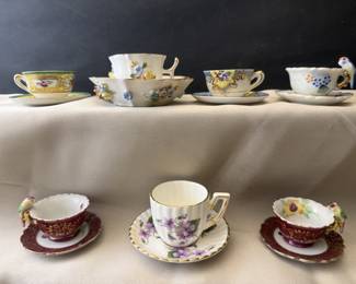 Collection of miniature teacups