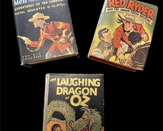 The Big Little Books: Frank Baum Oz,Men If The Mounted,& Red Rider