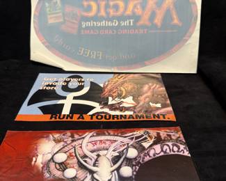 Vintage Magic the Gathering Cards Static cling and brochures