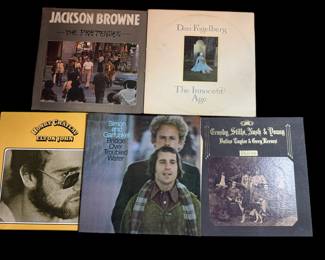 Vinyl LP’s: Elton John, Jackson Brown,Dan Fogelbird, Simon & Garfunkel & C,S,N,&Y,