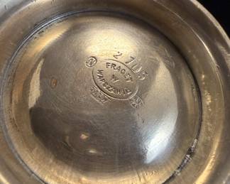 Antique Fraget Warsaw Silver-plate Tea Cup 