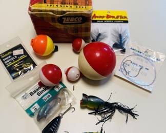 Vintage Fishing Lures -Hula Popper,Helin Flatfish & More