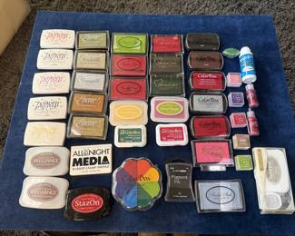 Large variety of crafting Rubber Stamps and Stamp Pads