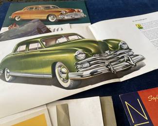 1949 Studebaker, Kaiser, Hudson, Olds, Buick, & Cadillac, Car Brochures