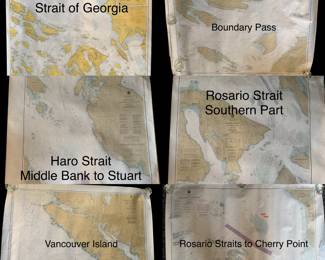 Nautical Charts San Juan Islands WA & Vancouver Island Canada