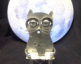 Moon Nightlight, Hand Crafted Tin Creatures 