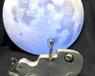 Moon Nightlight, Hand Crafted Tin Creatures 