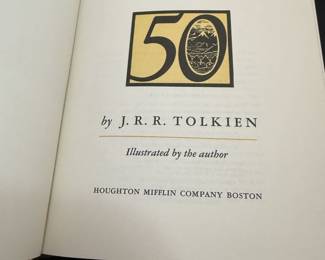 50th Anniversary Edition of J.R.R. Tolkien's novel, The Hobbit.