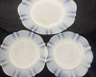 MacBeth-Evans Monax Depression Plates, & Leonardo German Glassware