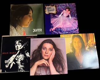 Vinyls LP’s: Linda Ronstadt, Judy Collin’s, & Joan Baez