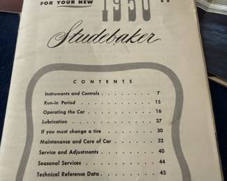 1949 /50 Studebaker, Kaiser, Hudson, Olds, Buick, & Cadillac, Car Brochures