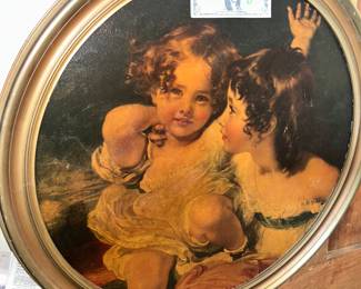 'The Calmady Children' by Sir Thomas Lawrence. Sisters Emily & Laura Anne. Note the size compared to the dollar bill. 