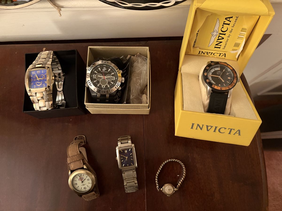 3 New in Boxes 3 used Watches