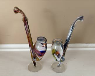 Vintage Czech Glass Pipes