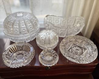 Assorted Cut Crystal Pieces (Many More Not Pictured)