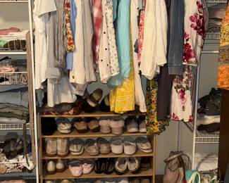 Women’s clothing and slippers galore!