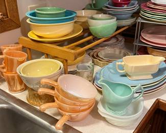 Lu-Ray, Fiesta, Peach Lustre Fire King