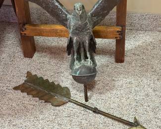 Spread winged eagle weathervane
