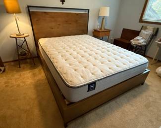Like new platform bed with storage