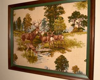 Deer family Trapunto art