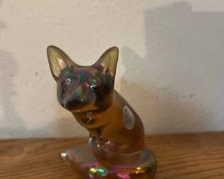 Fenton Art Glass fox figurine