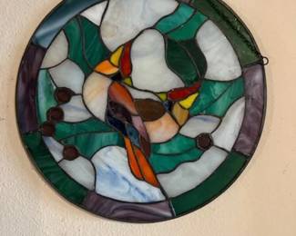 Vintage hanging stained glass