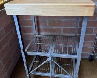 Foldable kitchen cart