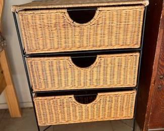 Small rattan dresser