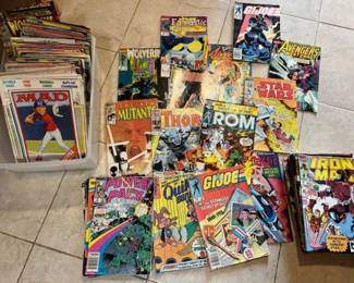 Collection of vintage comic books
