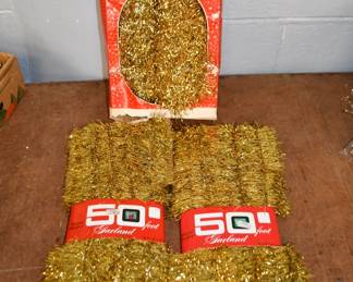 Gold Tinsel Garland