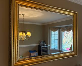 Large gold mirror