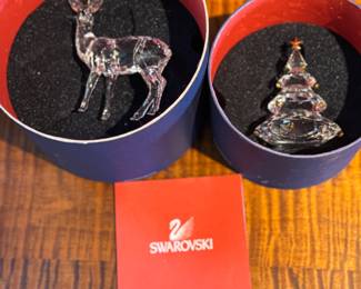 Swarovski crystal Christmas decorations