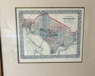 Vintage DC map