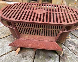 Outdoor cast iron grill