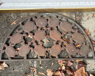 Turtle cast iron doormat