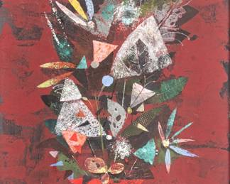 Lot 1048
Arnold Blanch (American, 1896-1968) Gouache on Board 'Flowers and Vase', H 16" W 12" Frame Size: H 25.5" W 21.25"