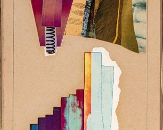 Lot 1032
Robert Rauschenberg (American, 1925-2008) Offset Lithograph in Colors with Screenprint, Pochoir, Collage and Embossing on Handmade Paper 1977, 'Horsef