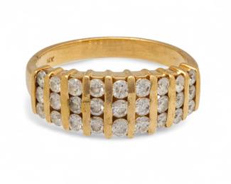 Lot 70
Diamond And 14K Yellow Gold Ring, Size 8 3/4, 1970, 5 g 1 PC