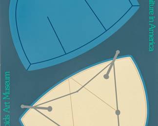 Lot 1054
Stephen Frykholm (American, B. 1942) and Barbara Loveland (American, B. 1951) Screenprint on Wove Paper 1982, 'Innovative Funiture in American Poster'