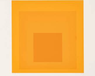 Lot 1022
Josef Albers (AMERICAN/GERMAN, 1888-1976) Screenprint in Colors on Wove Paper 1970, 'I-SF', H 13.75" W 13.75"