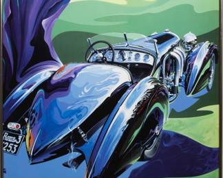 Lot 4005
Tom Hale (American/Michigan, B. 1941) Meadow Brook Hall Concours D'Elegance Poster 1995, H 35.5" W 23.5" Frame Size: H 36.25" W 24"