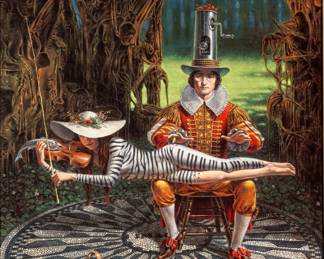 Lot 1044
Michael Cheval (American, B. 1966) Dye Sublimation on Aluminum, 2016, 'Imagine II Version II', H 32" W 26" Frame Size: H 42.5" W 36.5"