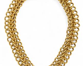 Lot 14
18K Yellow Gold Oval Link Necklace W 0.9" L 16" 131 g 1 PC