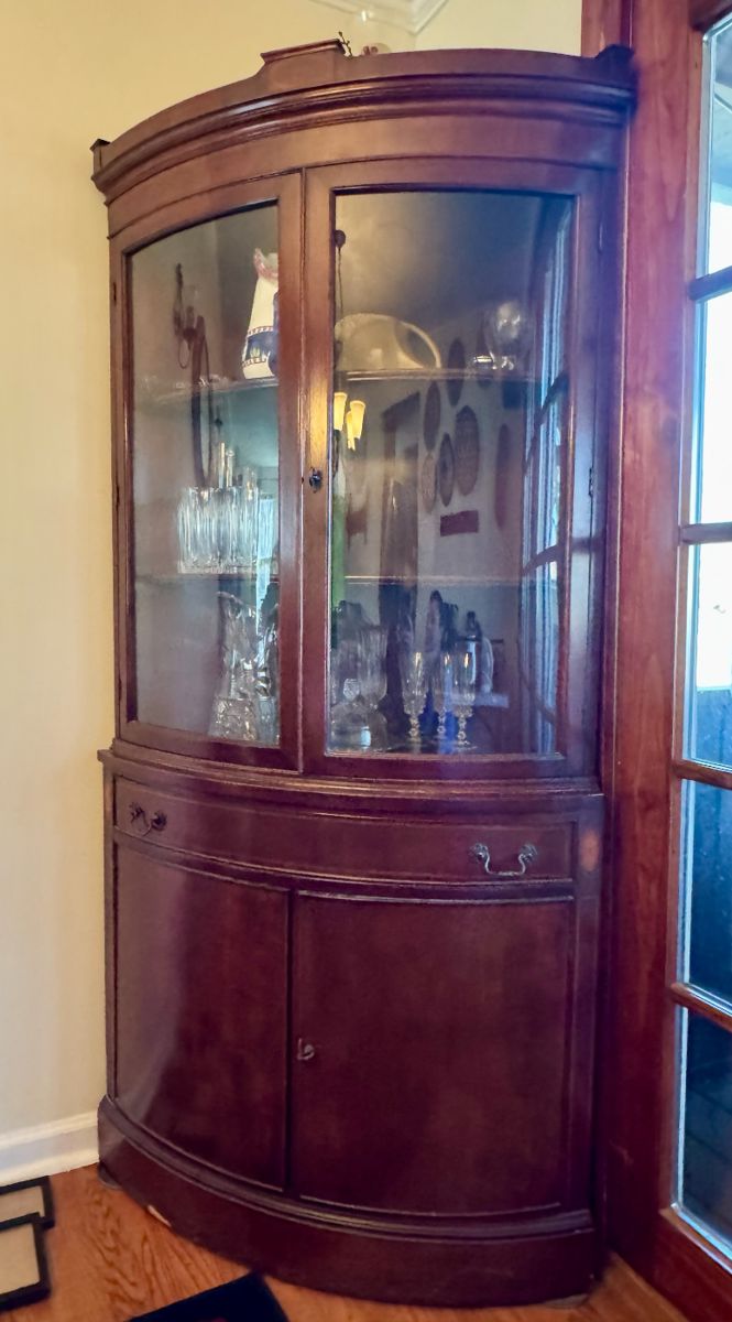 Antique corner cabinet
