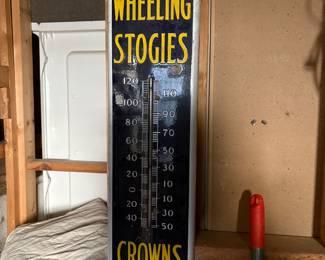 Vintage thermometer sign
