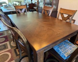 Wood table and 8 chairs