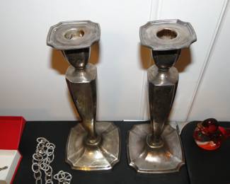 Sterling candlesticks
